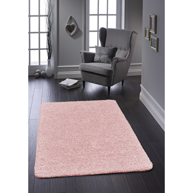 Buddy Teal Curve Bath Mat 50x80cm, 60cm W x 100cm L, Pink