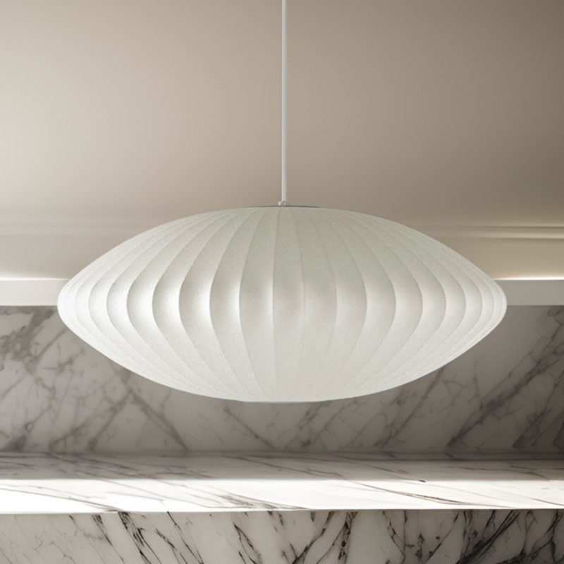Luminaire suspendu 1 lumière Coleena, H 7,25 po x l 23 po x P 23 po