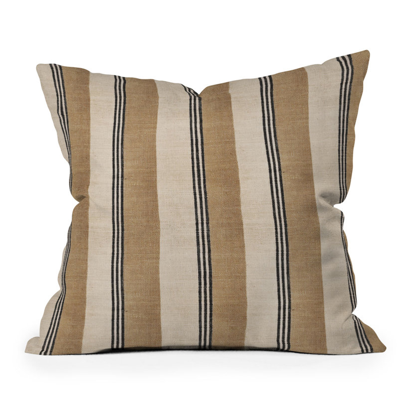 Coussin Holli Zollinger STELLA WEST SAND STRIPE, Carré 16 po