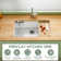 33" L x 19" W Fireclay Workstation Kitchen Sink Single Bowl White with Cutting Board and Bottom Grid