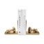 Serre-livres décoratifs décoratifs en métal - Ensemble de 2 livres, 11 po
