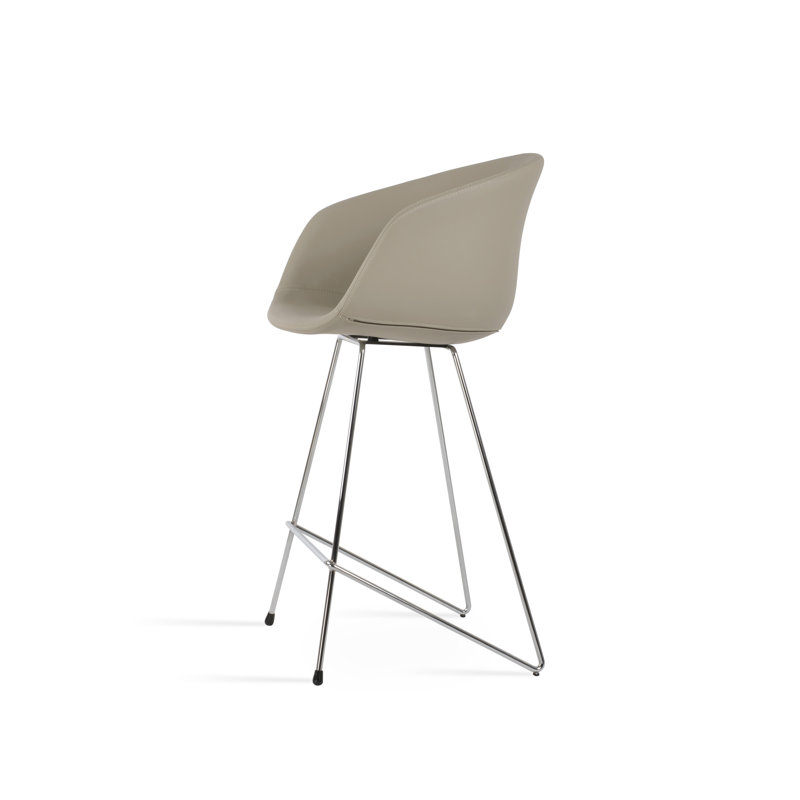 Tabouret de bar et de comptoir Tribeca Cattelan, Similicuir os, Tabouret de bar (siège d'une hauteur de 29 po)
