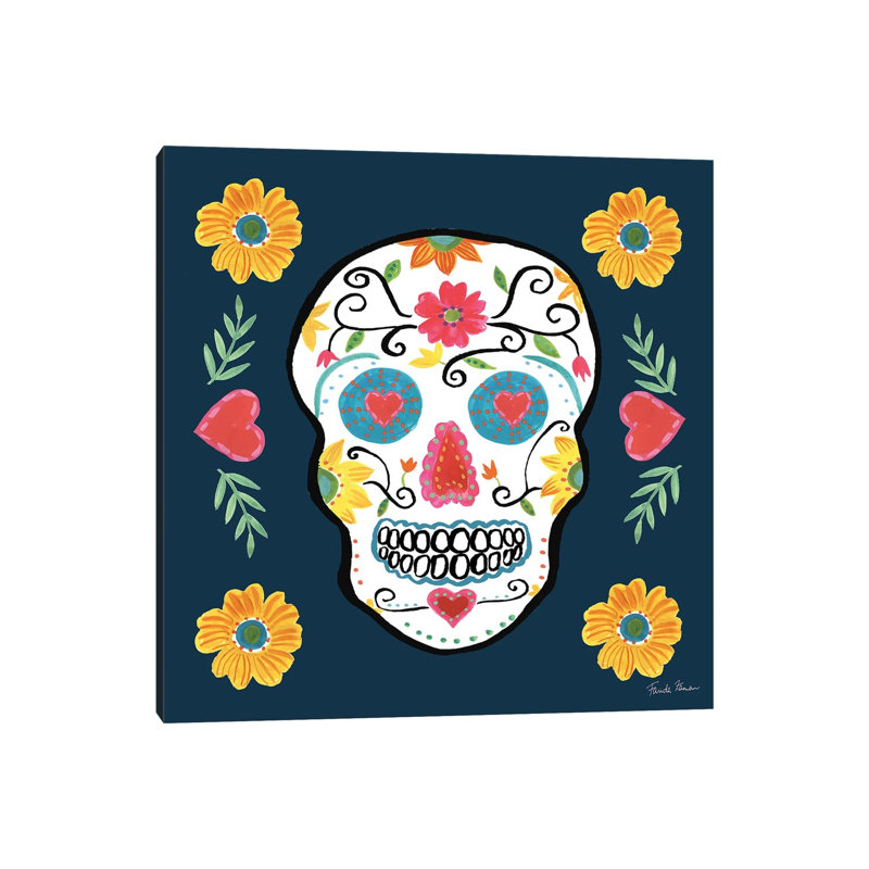 Day Of The Dead IV by Farida Zaman - Wrapped Canvas Painting, 30.48cm H x 30.48cm W x 1.91cm D