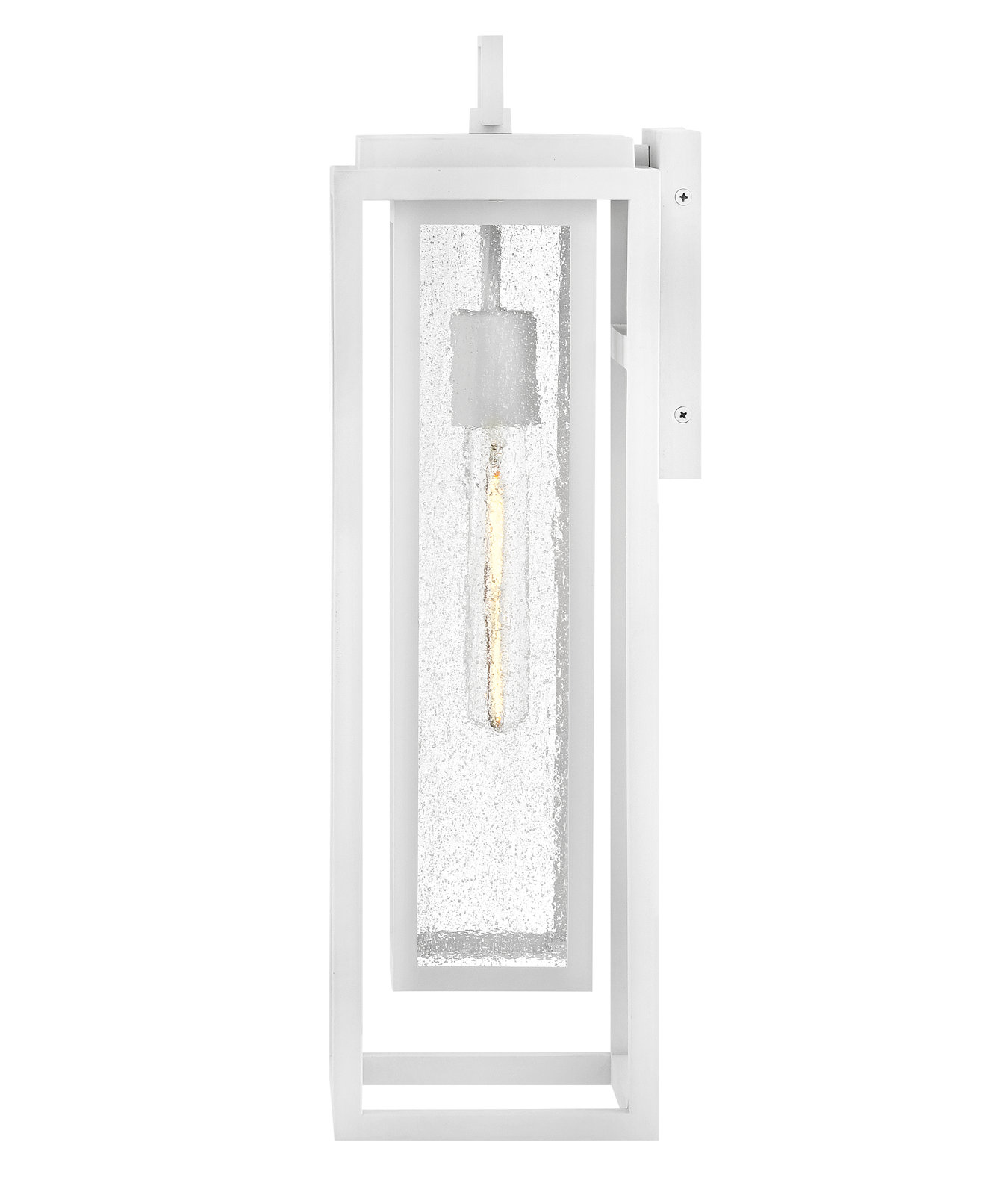 Single Light Outdoor Wall Light, 20" H x 7" W x 6.75" D, Textured White