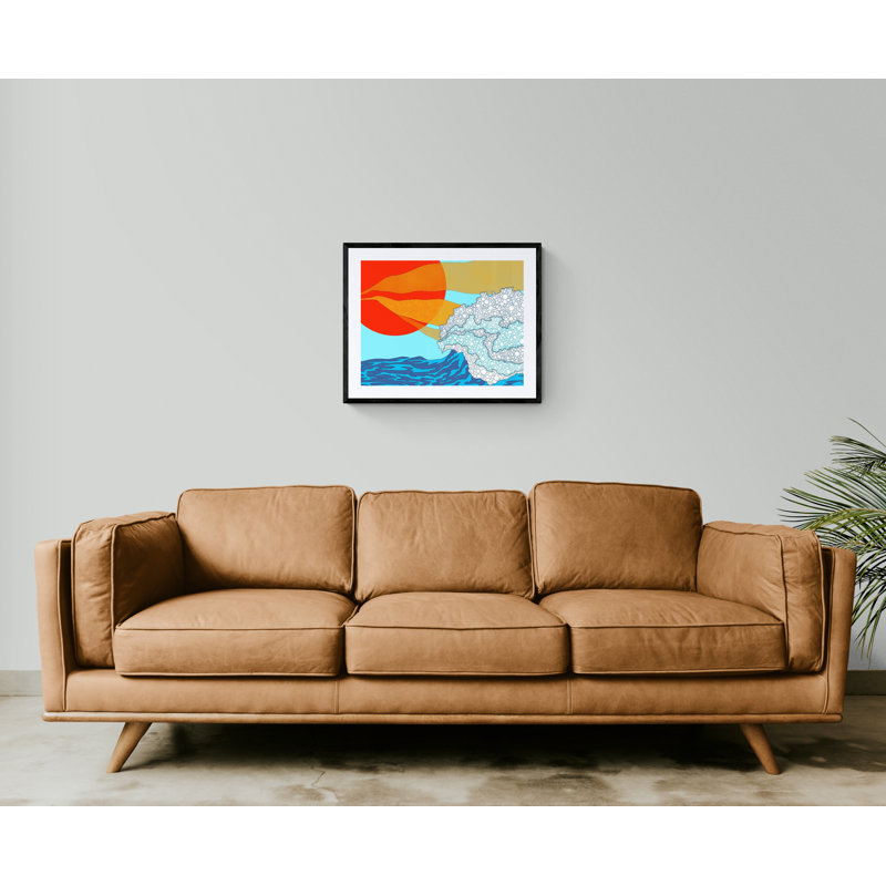 Sunstream Print by Trish Sierer, Black Framed Paper, 24" H x 30" W