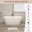 Baignoire autoportante en acrylique 67 po. X 32,625 po.