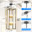 8 - Light Dimmable Lantern Geometric Chandelier-1276474731