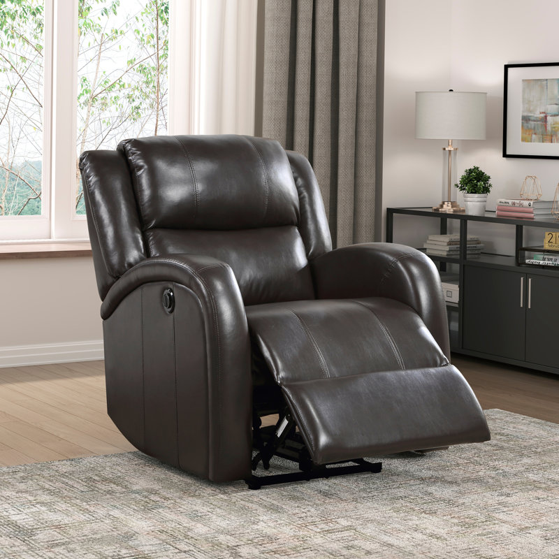 Chaise inclinable électrique Modern Living Furniture 1pc, Brun