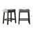 Upholstered Backless Saddle Seat Counter Stools