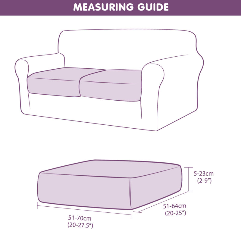 Housse pour causeuse à coussins carrés texturés, Mélange de polyester bleu denim