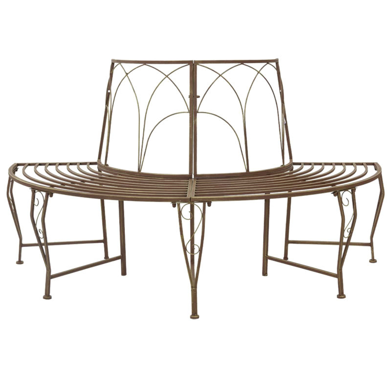Outdoor Bench, Antique Brown