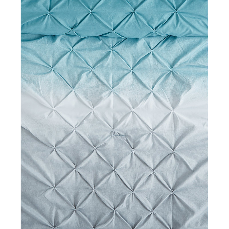 Modern & Contemporary Box Stitch Ombre Comforter, Queen Comforter + 6 Additional Pieces Included