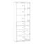 Chadwic Modern 2-door, 4-drawer cabinet unit, engineered wood, 74.5 cm W x 191.9 cm H x 34.9 cm D-124888801