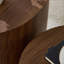 2 pièces Table basse gigogne ronde en bois aggloméré pour le salon-131211113