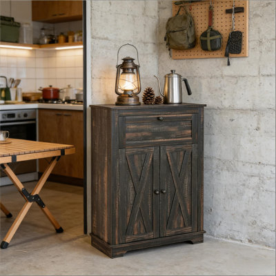 Armoire de rangement rustique