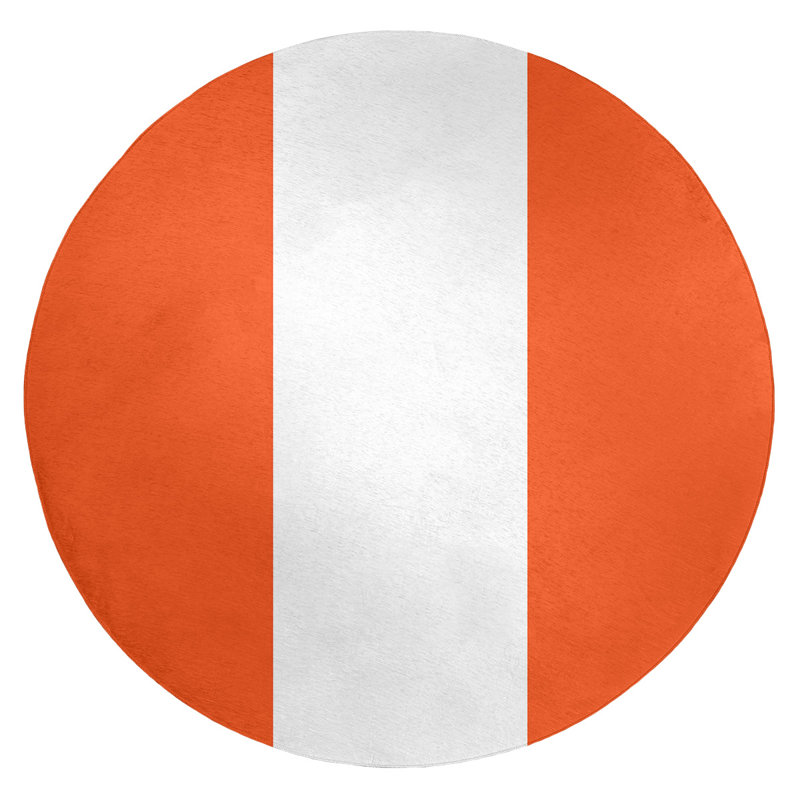 Tapis zone en poly-tapis à rayures de football denver, Rond 5 pi