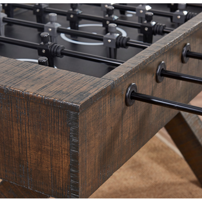 Homestead Cappuccino Rustic Foosball Table with Steel Rods