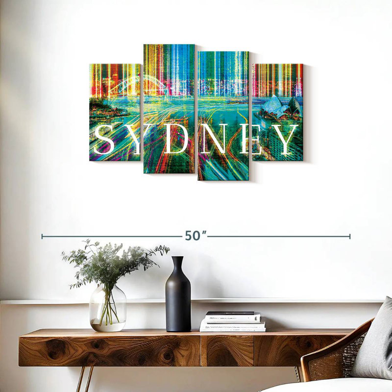 Keesha Sydney Skyline Grunge, 22" H x 36" W