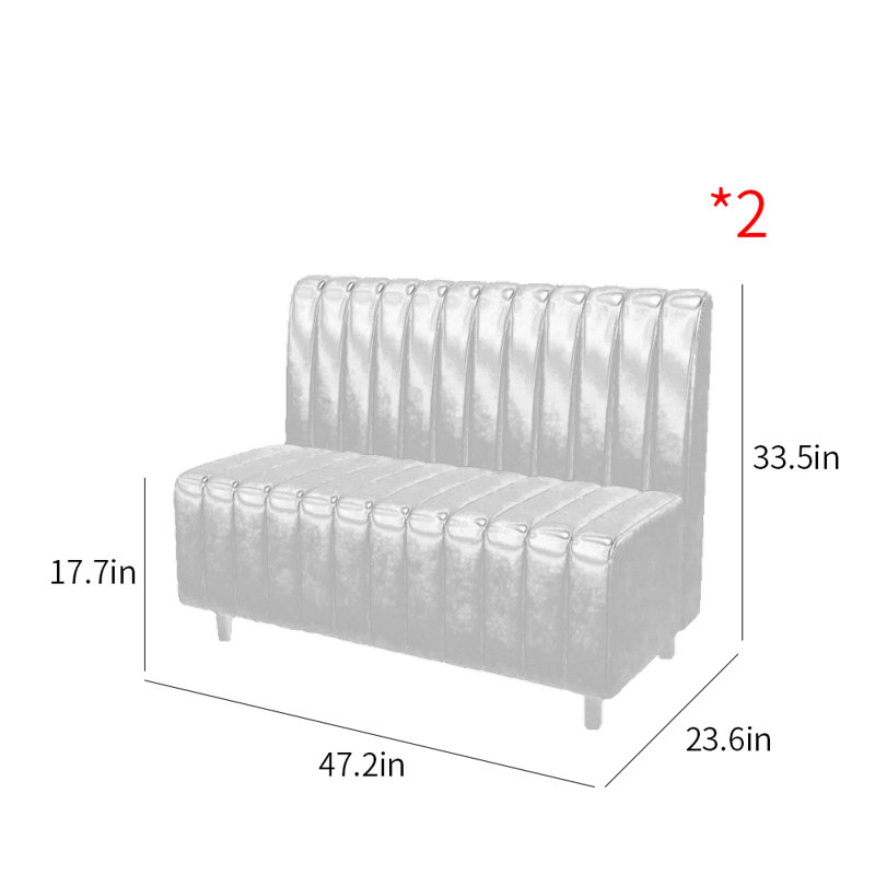 Banc de rangement pour restaurant Bistro, Mauve