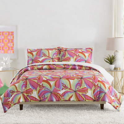 Pinwheel Sateen 3-Piece Comforter Set