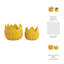 Sagebrook Home 2-Pieces Petal Planters, White-1839343015-1830942934