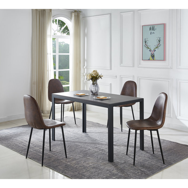 Ropesville 4 - Person Four Leg Dining Set