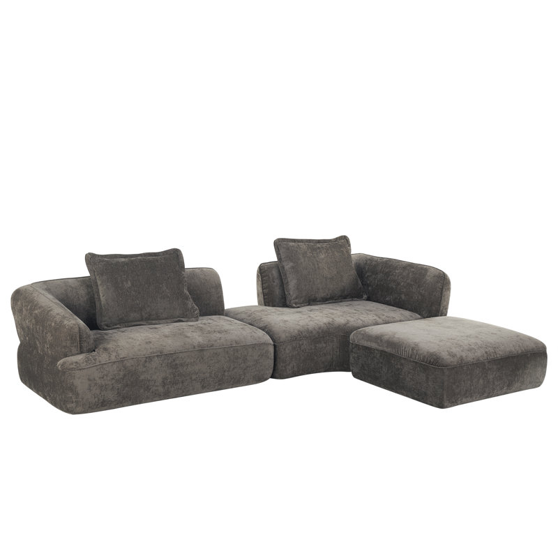 Canapé modulaire Alto, Marron foncé