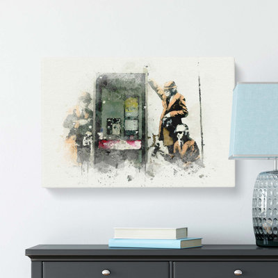GCHQ Government Spies by Banksy - Wrapped Canvas