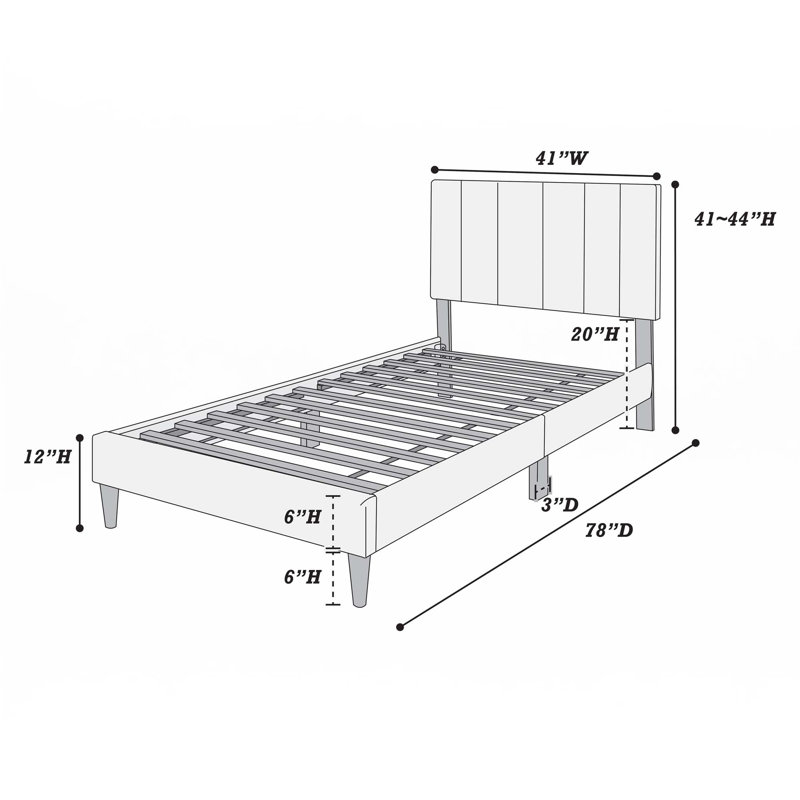 Twin Bedonly Bed), Pink