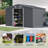 Outdoor Storage Shed Large Metal Tool Sheds, Heavy Duty Storage House With Sliding Doors With Air Vent For Backyard Patio Lawn To Store Bikes, Tools-111084756
