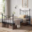 Base de lit avec tête de lit, base de lit plateforme de matelas en métal avec pied de lit-558003637-537318378