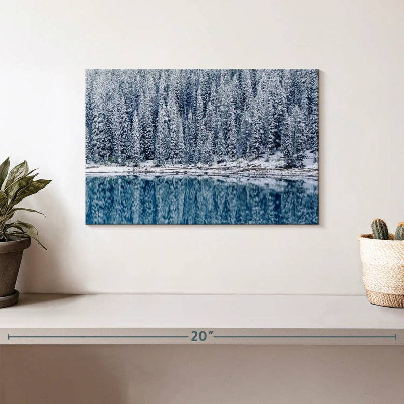 Alvord Moraine Lake Winter Reflection, H 8 po x l 12 po