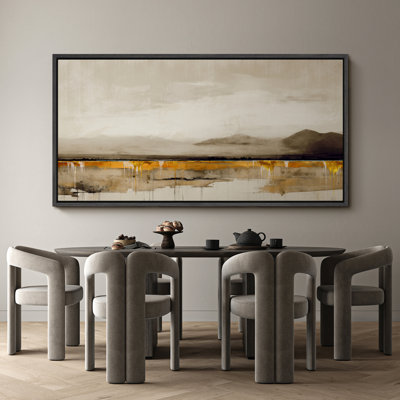 Minimal Landscape " Abstract Earth Tones Nature Landscape Rustic Retro Art Decor Extra Large Pictures "