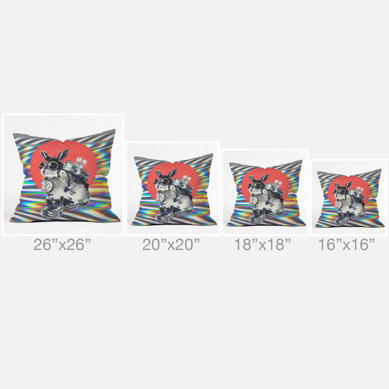 Ali Gulec Time Traveler Throw Pillow, 16" x 16"