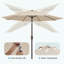 Parasol de marché d'extérieur 9 pi avec inclinaison et manivelle-1808866153