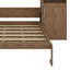 Lit escamotable moderne en bois avec tablettes et armoires de rangement intégrées