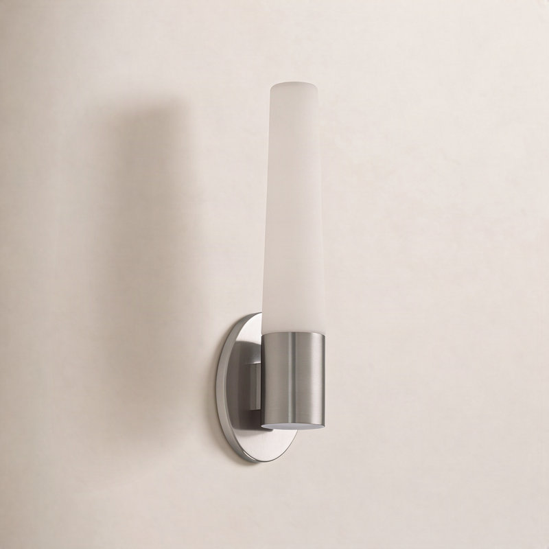 Tusk 1-Light LED Armed Sconce, Brushed Nickel