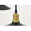 Luminaire suspendu conique 3 lumières grappe Dellwood-457080126