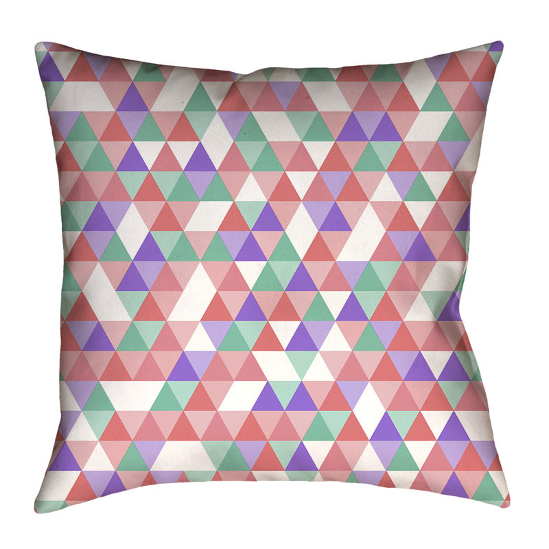 Housse de coussin Katelyn Elizabeth, 18 po x 18 po, Polyester, Bleu / orange