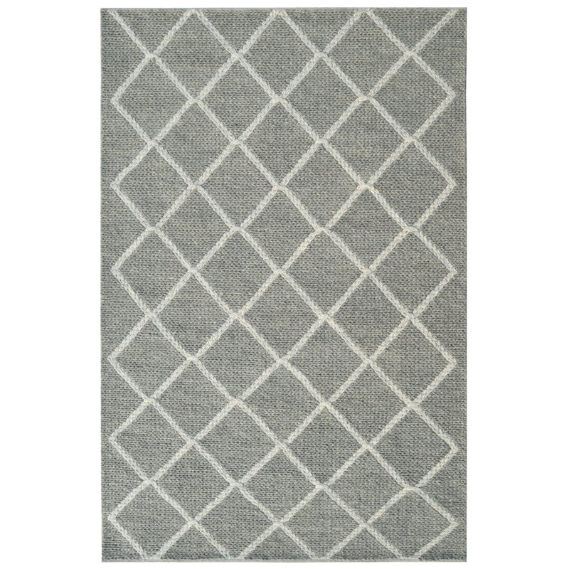 Performance Wool Geometric Indoor Rug, Rectangle 8' x 11'