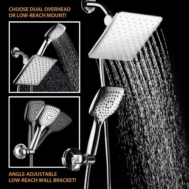 HotelSpa Dual Shower Head 2.5 GPM GPM & Reviews | Wayfair