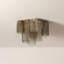 Helsinki Semi Flush in Vintage Gold Leaf