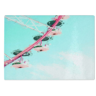 Glass Ferris Wheel in Abstract Chopping Board