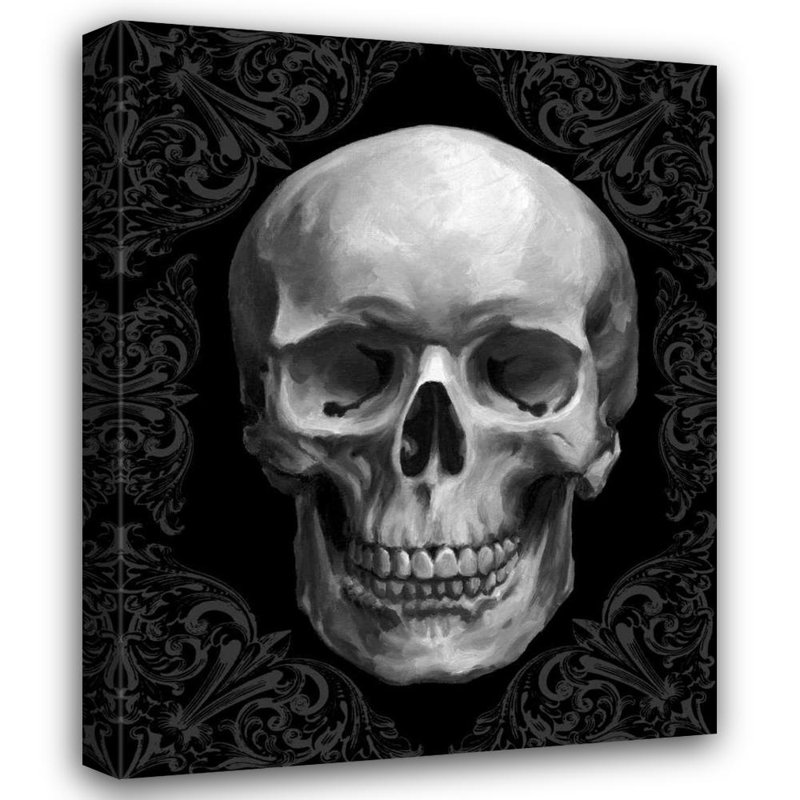Art sur toile tendue par Trinx Harper, Ethan Gallery: Glam Skull
