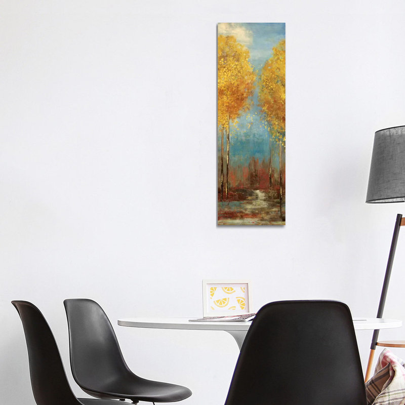Ginkgo Tree II by Asia Jensen - Wrapped Canvas Panoramic Painting, 121.92 cm H x 40.64 cm W x 1.91 cm D
