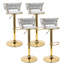 Tabouret tournant en velours-363466210