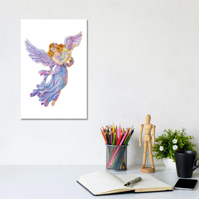 The Muse Of Poetry - Antique Angel - Wrapped Canvas Painting