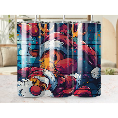 Choose Handmade Tumblers 591 mL Vacuum Insulated Stainless Steel (18/8) Travel Tumbler with Straw