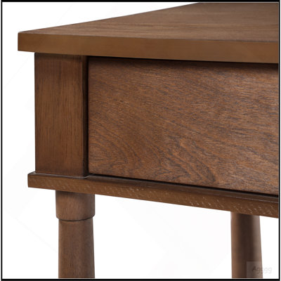 Farmhouse Wooden Coffee Table with 2 Storage Drawers & Lower Open Shelf, Rectangular Cocktail Table with Solid Wood Legs for Living Room