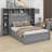 Wooden Bed With All-In-One Cabinet, Shelf And Sockets-1884817145